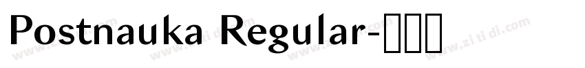Postnauka Regular字体转换